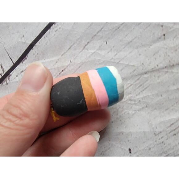 Adorable Vintage Clay Figurines Miniature Ornaments 2 Huishan Chinese Folk Art - Picture 5 of 10